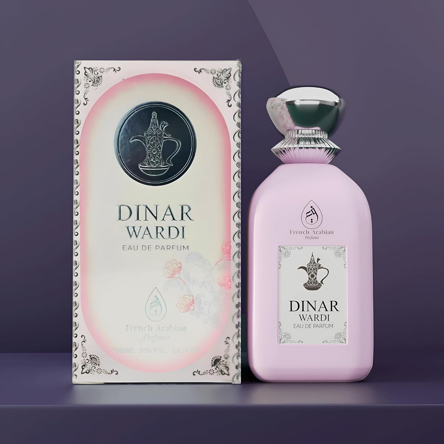 Dinar Wardi 100 ml damparfym – doft baserad på vanilj och jasmin – lyxig arabisk doft – långvarig