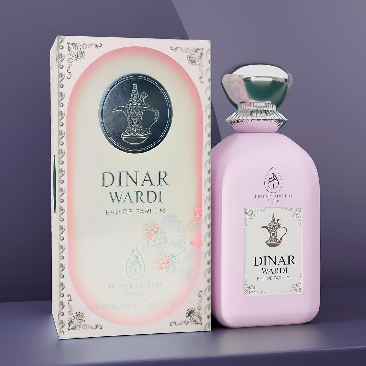Dinar Wardi 100 ml damparfym – doft baserad på vanilj och jasmin – lyxig arabisk doft – långvarig