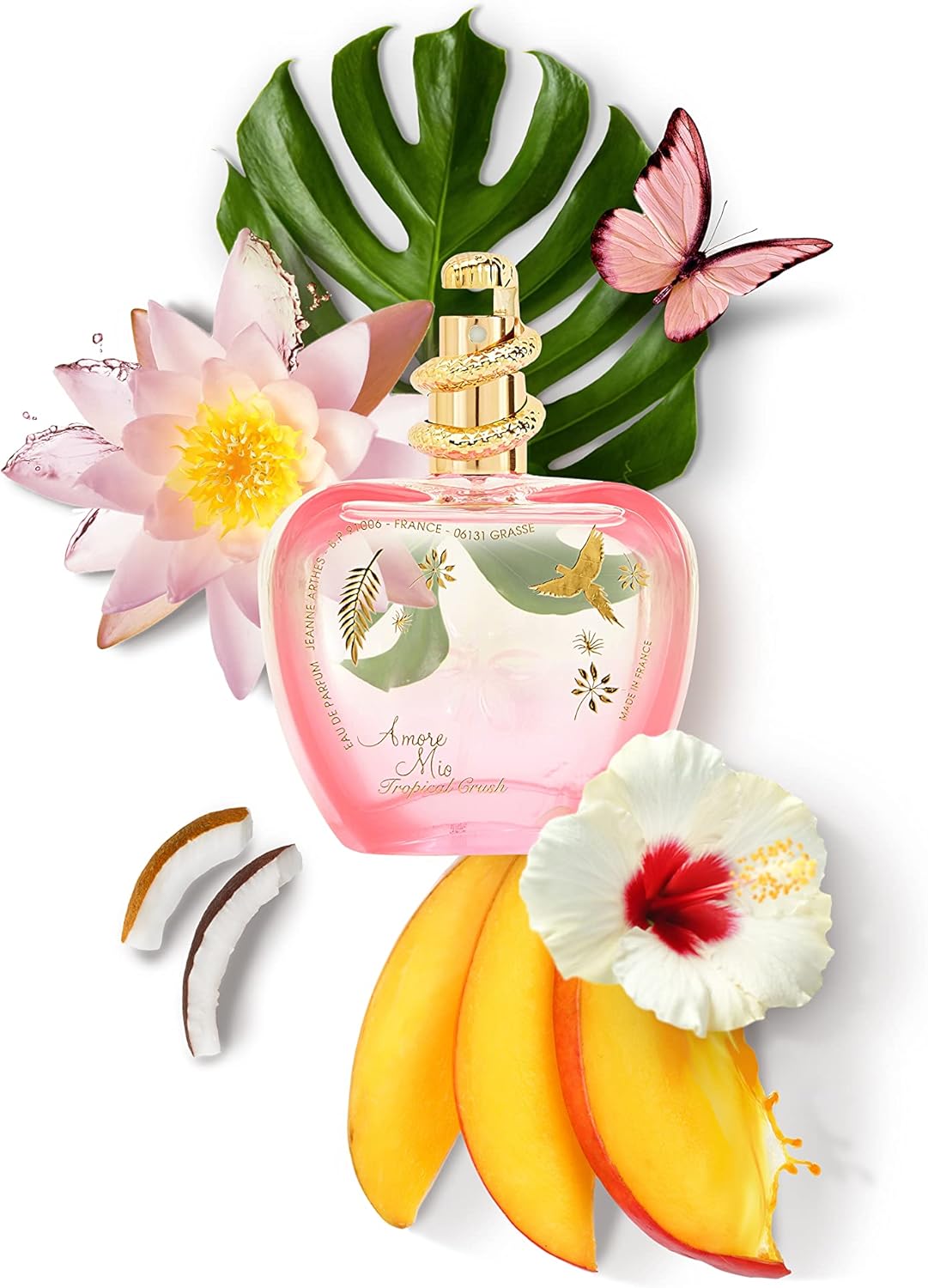 JEANNE ARTHES - Damparfym Amore Mio Tropical Crush - Eau de Parfum - sprayflaska 100 ml - tillverkad i Frankrike med fet