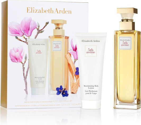 Elizabeth Arden - 5:e Avenue, presentset för kvinnor: Eau de Parfum: Eau de Parfum 125 ml & kroppskräm 100 ml, mors dag presenter för kvinnor