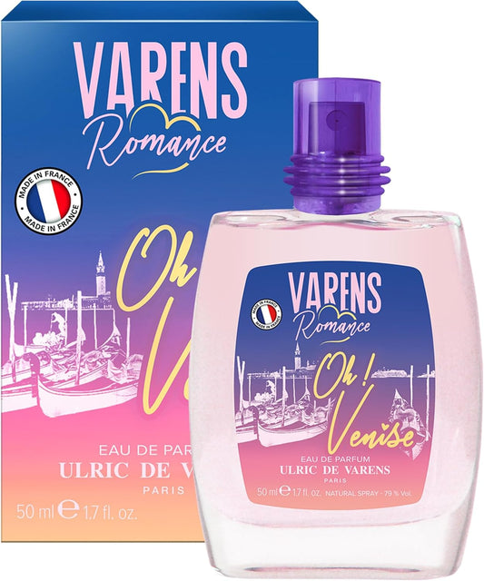 ULRIC DE VARENS - Eau De Parfum Varens Romance Oh! Venedig - Gourmand, vita blommor, vanilj - damparfym - spray - tillverkad i Frankrike - 50 ml