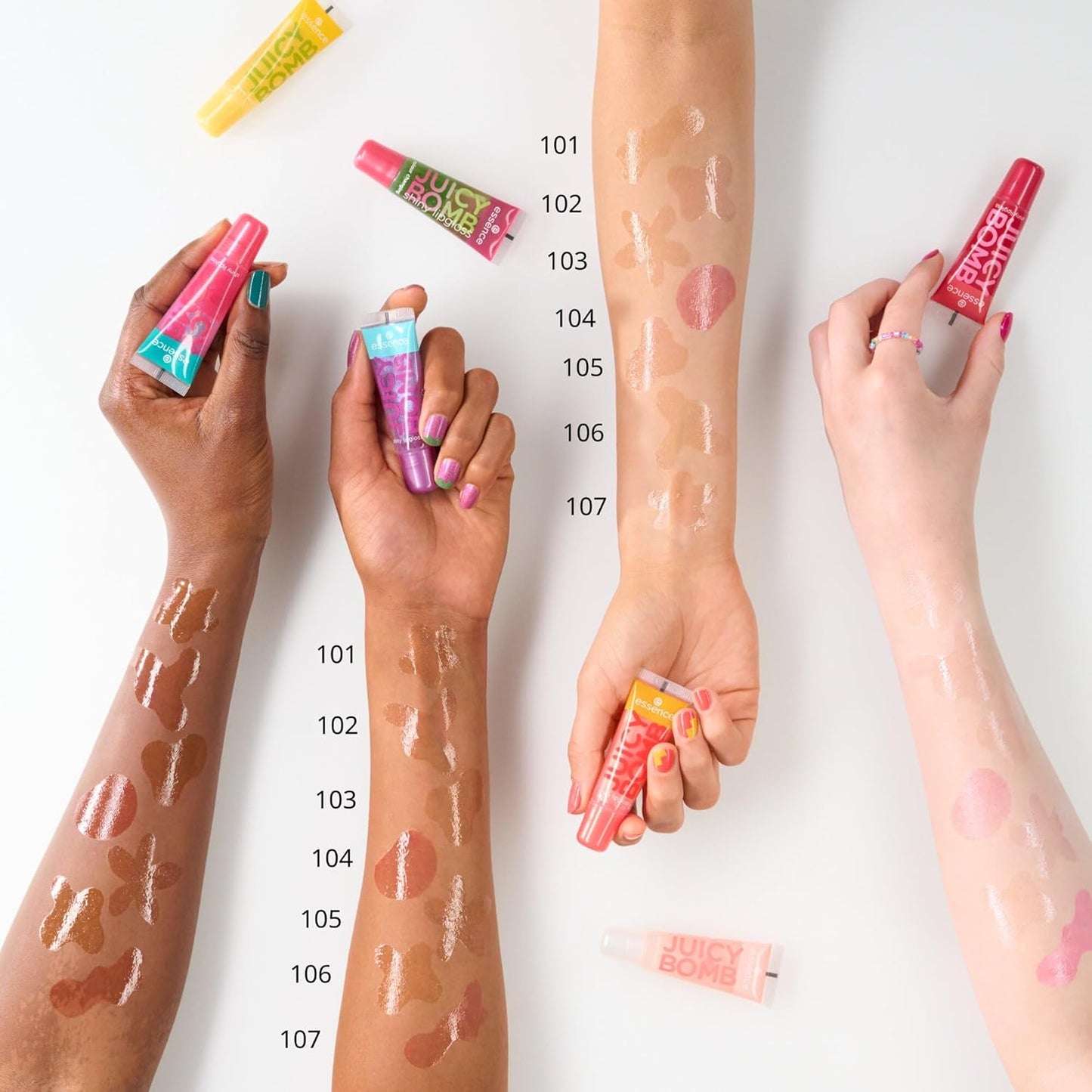 Juicy Bomb Shiny Lipgloss, Glansigt, Fräscht, Glittrigt, 10 ml
