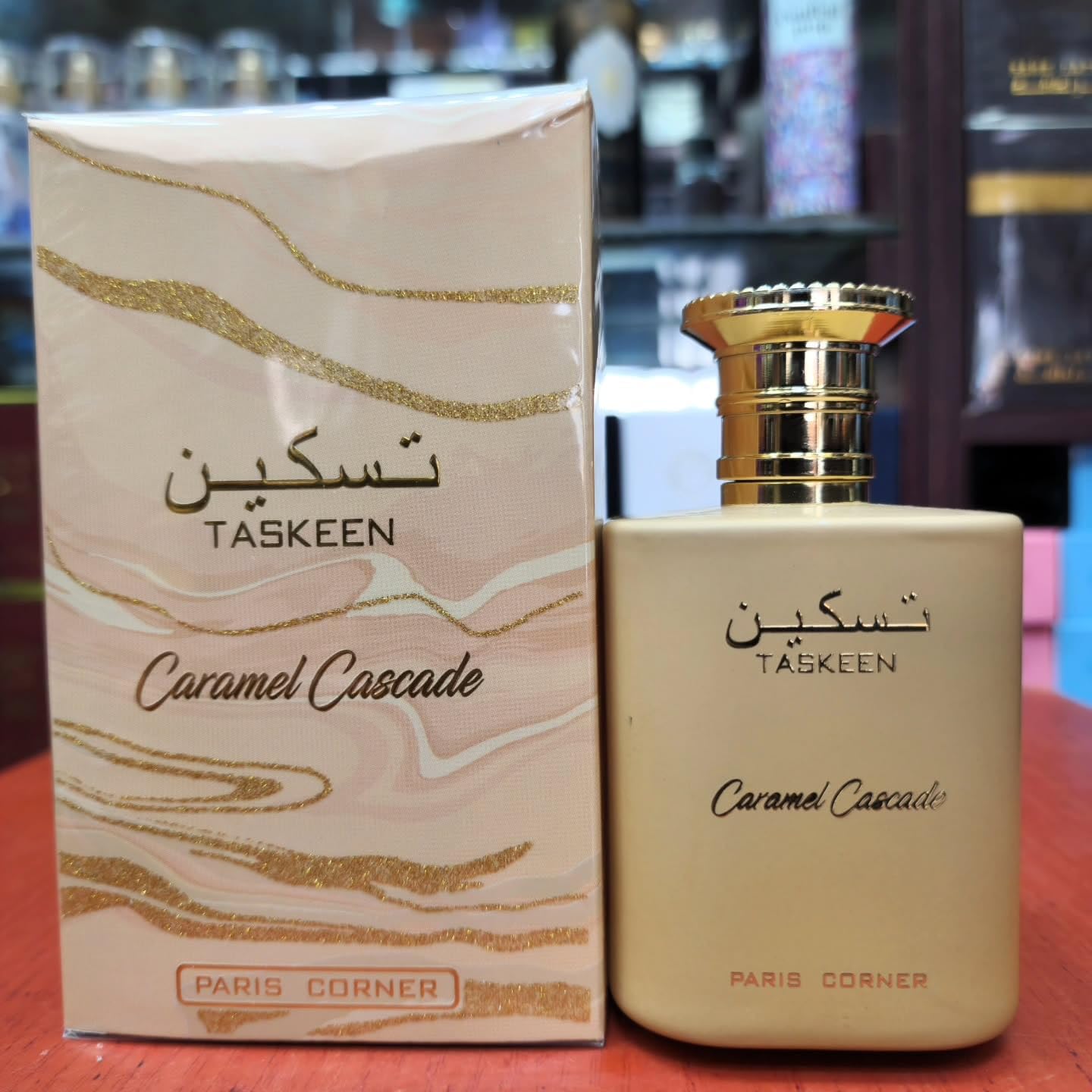 Taskeen Caramel Cascade Eau de Parfum 100 ml Unisex - Paris Corner - Gourmand Caramel Lait Miel-parfym, original från Dubai, långvarig