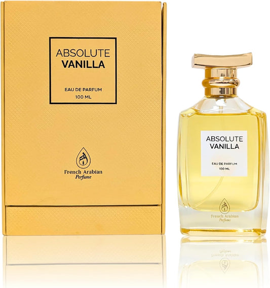 Absolu vaniljdoft 100 ml - unisex bärnstensfärgad vaniljdoft för kvinnor och män - mjuk och varm träig doft med vanilj