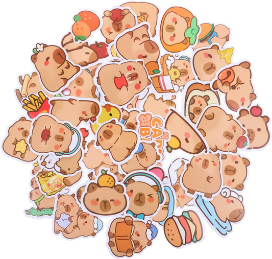 100 Pcs Capybara Stickers