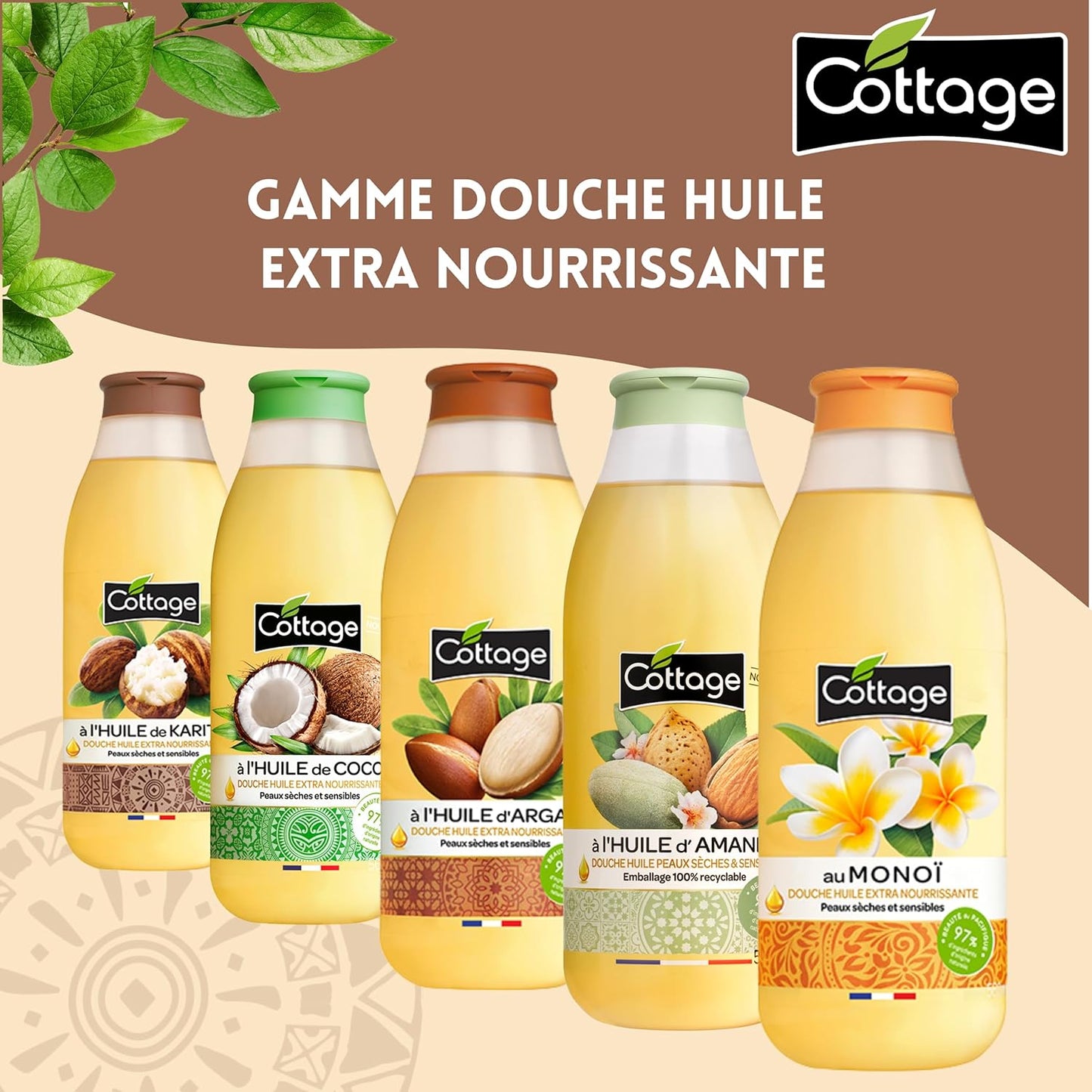 Cottage Duscholja extra närande shea 560 ml