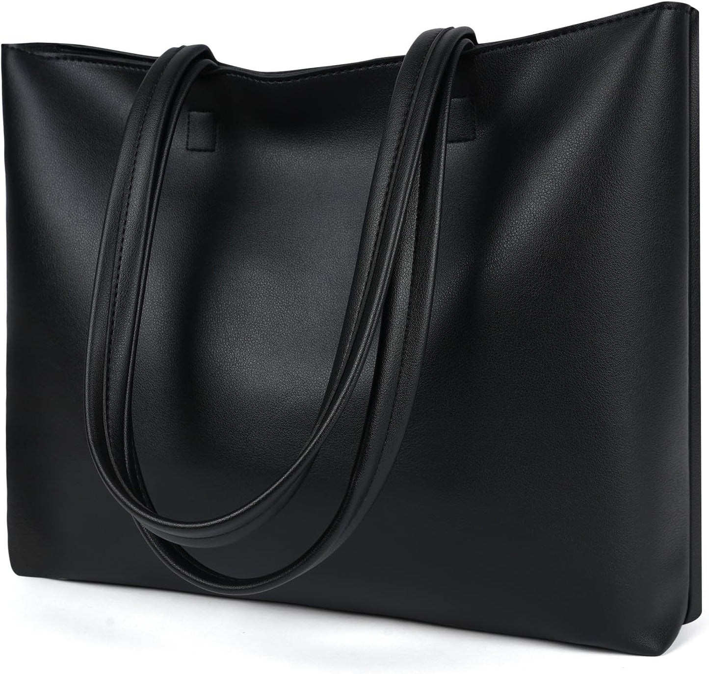 Handväska/laptop Soft PU Leather,  Black(38x30x10 5cm), L
