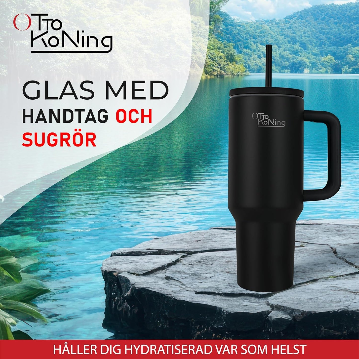 Isolerad Vattenflaskatermosmugg  1.2L Rostfritt Stål välj variant